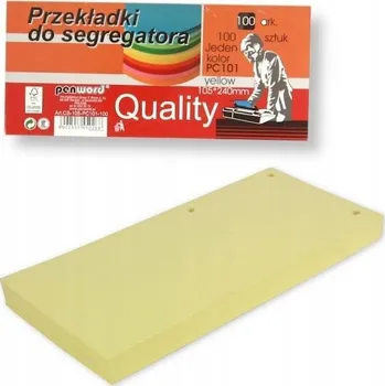 Záložky do pořadače 100 Ks ŽLUTÉ