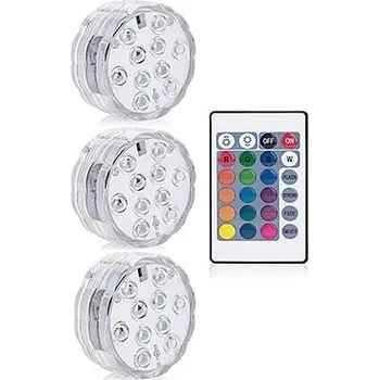 Led podvodní bazénové světlo ip68 | venkovní světlo - 1 ovladač 3 lampa