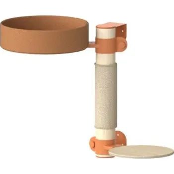 Fantail Fantail škrabadlo s odpočívadlem nástěnné No. 2 oranžové