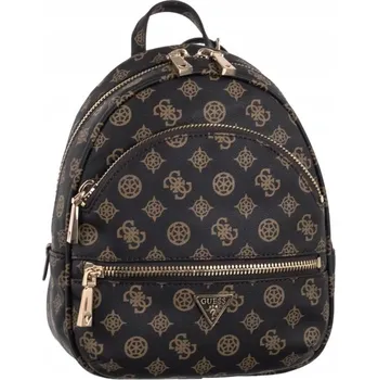 Městský batoh Dámský Malý Batoh Guess Manhattan II Backpack HWPG71 Mocha Černý