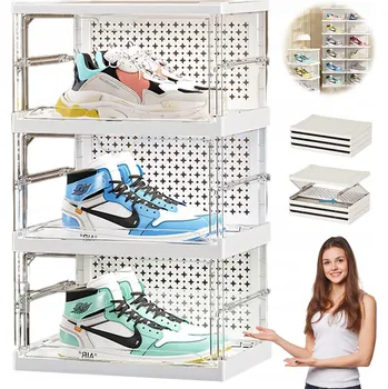 Botník OTWIERANA Z BOKU MAGNETYCZNA PRŮHLEDNÁ SKŘÍŇKA NA BOTY ODOLNÁ PROTI PRACHU BOTNÍK