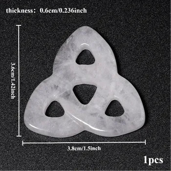 Přívěsek Keltský uzel z přírodního kamene | přívěsek, korálky - Čirý křemen