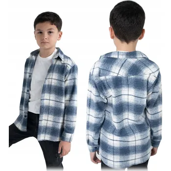 Dámská košile Quo dětská košile s dlouhým rukávem bavlna modrá, velikost 110