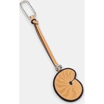 Kožená klíčenka Tory Burch Snail Shell 181675 béžová 08X, vel. ONE SIZE