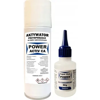 Průmyslové lepidlo STŘEDNÍ SADA: KYANOAKRYLÁTOVÉ LEPIDLO 50g + AKTIVÁTOR 200 ml