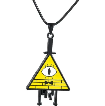 Gravity falls stanley pines symbol městečka záhad | klíčenka, šperk - Náhrdelník , 50cm
