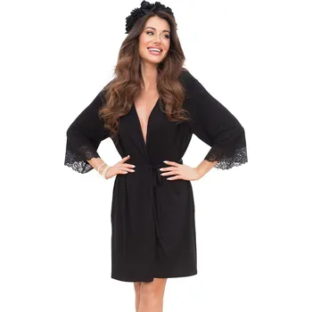 Dámské oblečení Dámský župan ITALIAN FASHION INSPIRACJA černá S 0