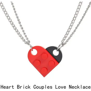 Přívěsek 2 ks Párové klíčenky srdce pro pár | přívěsek - 6