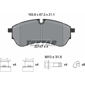 Brzdová destička Sada brzdových destiček, kotoučová brzda TEXTAR 2214701