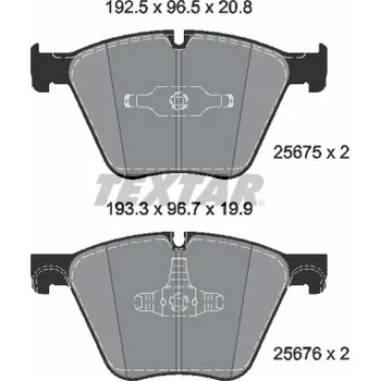 Brzdová destička Sada brzdových destiček, kotoučová brzda TEXTAR 2567501