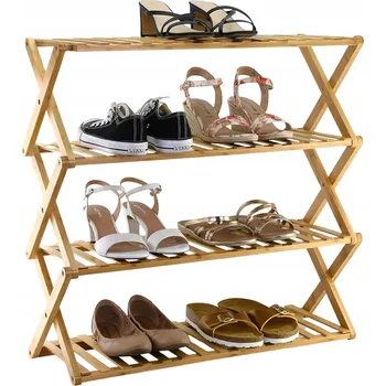 Botník Botník Bedee 49 x 69 x 25 cm buk světlý, retro dřevo, žlutá