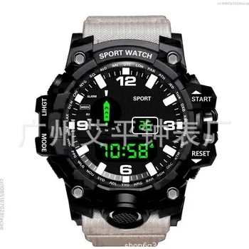 Hodinky Multifunkční digitální sportovní pánské hodinky | pánské doplňky - Bílý