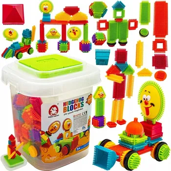 ostatní stavebnice Stavebnice kostky ChRLD plastové vaflové 170 dílů Věk 3+