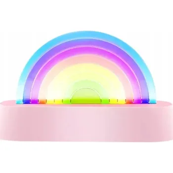 Lampička LALARMA Tančící duhová lampa Duhová Pink