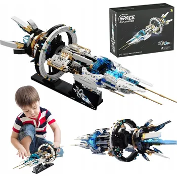 ostatní stavebnice STACJA KOSMICZNA Z EFEKTAMI ŚWIETLNYMI A MOTOREM STAVEBNICE 1144 DÍLŮ SCI-FI