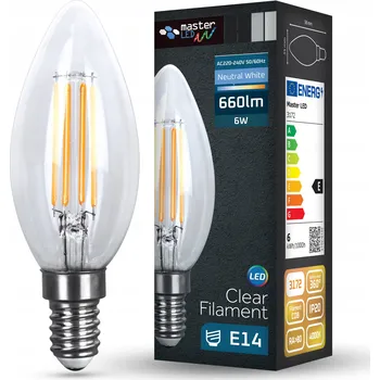 Žárovka LED žárovka E14 FILAMENT EDISON RETRO DEKORATIVNÍ 6W