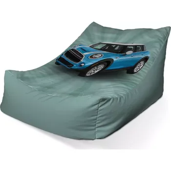 Sedací pytel Sablio Sedací vak Lounge Mini sedan Zelené pozadí - 80 x 95 x 50 cm