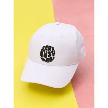 Pokrývka hlavy Sinsay - Kšiltovka - bílá - 304DH-00X - 304DH-00X-ONE