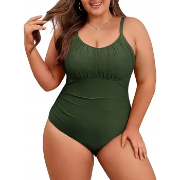 Dámské plavky PLAVKY DURIO 50 4XL JEDNODÍLNÉ TMAVĚ MODRÉ PLUS SIZE