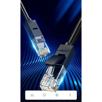 Síťový kabel Patchcord Ugreen U/UTP 6 RJ45 / RJ45 3 m černý