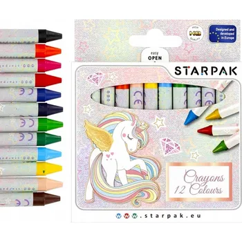 Kresba Pastelky 12 barev Jednorožec