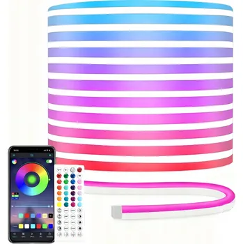 LED páska 6m NEONOVÁ LED páska 24V RGB Napájecí zdroj Vodotěsná Hadice 360 LED