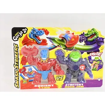 Antistresová natahovací figurka Heroes of Goo Jit Zu Tyro a Rock Jaw