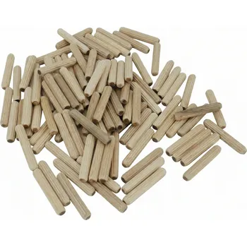 Vrták Dřevěné nábytkové kolíčky Ryflované 6x35 mm (100 ks)