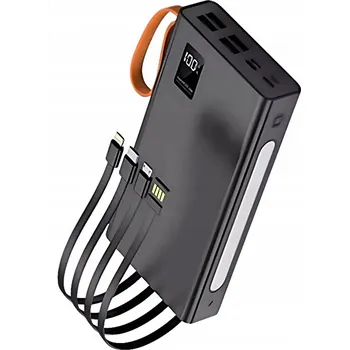 Powerbanka Powerbank 30000 mAh s voděodolnou svítilnou a 11 USB porty