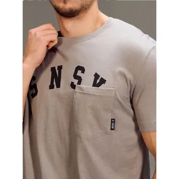 Sinsay - Bavlněné tričko s krátkým rukávem - šedá - 266HL-85X - 266HL-85X-3XL