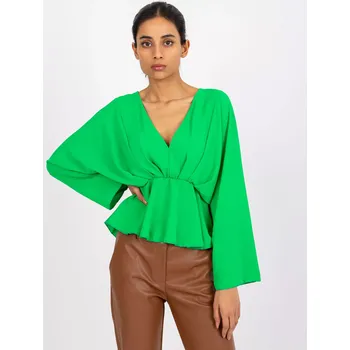 Dámská košile Halenka DHJ BZ 11979.67 světle zelená jedna velikost