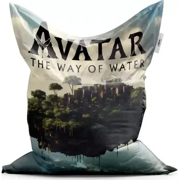 Sedací pytel Sablio Sedací vak Classic Avatar The Way of Water Létající město - 150x100 cm