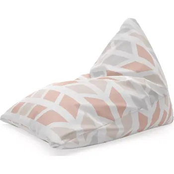 Sedací pytel Sablio Sedací vak Triangl Světlé kosodélníky: 120 x 100 x 100 cm - Sablio