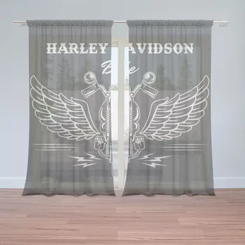 Záclona Sablio Záclony Harley-Davidson S křídly: 2ks 150x250cm
