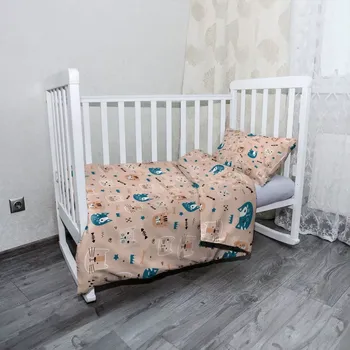 Povlečení Sablio Mikroplyšové povlečení do dětské postýlky Barevné kočičky - 100x135 / 40x60