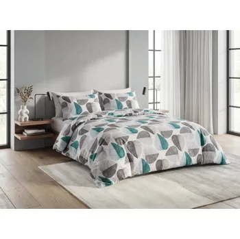 Povlečení Povlečení z mikrovlákna PULINA šedé Rozměr povlečení: 2 ks 70 x 80 cm | 160 x 200 cm, 140x200 / 70x90 cm