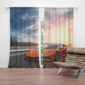 Závěs Sablio Závěsy Sportovní auto 3: 2 ks - 140x250 cm - Sablio