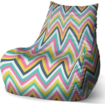 Sedací pytel Sedací vak Bean Duhové klikyháky - Sablio - 60 x 70 x 70 cm