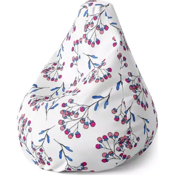 Sedací pytel Sedací vak Pear Jeřabiny - Sablio - 70 x 95 x 15 cm