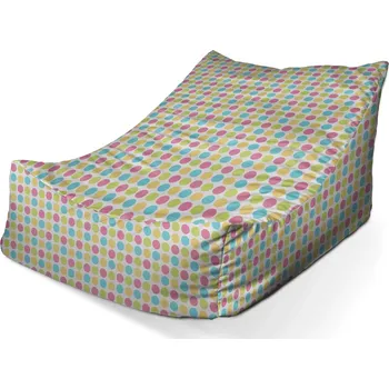 Sedací pytel Sedací vak Lounge Veselé barevné puntíky - Sablio - 80 x 95 x 50 cm