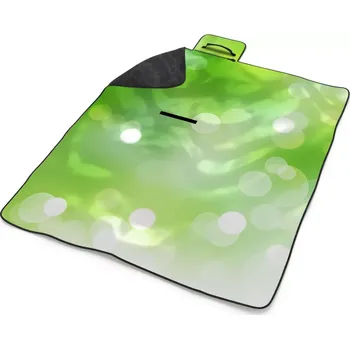 deka Sablio Plážová deka Zelená abstrakce 2: 200x140 cm