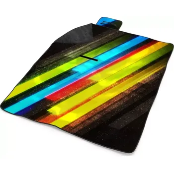 deka Sablio Plážová deka Pruhová abstrakce: 200x140 cm