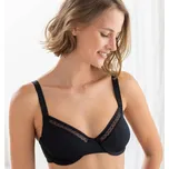 Vyztužená podprsenka Paia z mikrovlákna a tylu, s kosticemi černá 90C