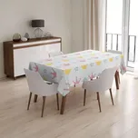 Ubrus Růžové korunky na bílé - Sablio - 130x170 cm