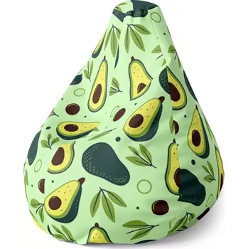 Sedací pytel Sedací vak Pear Kreslené avokádo - Sablio - 70 x 95 x 15 cm