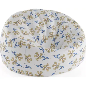 Sedací pytel Sablio Sedací vak Cocoon Žluté kvítí - 115 x 75 cm x 45 cm - Sablio