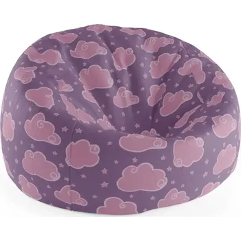 Sedací pytel Sablio Sedací vak Cocoon Růžové obláčky - 115 x 75 cm x 45 cm - Sablio