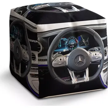 Taburet Sablio Taburet Kostka AMG interiér: 40x40x40 cm - Sablio