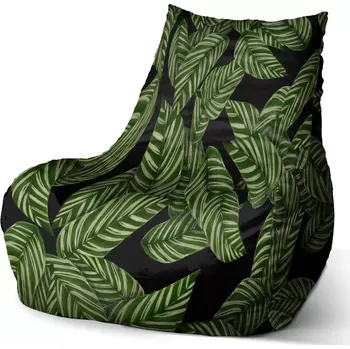 Sedací pytel Sedací vak Bean Abstrakce listů - Sablio - 60 x 70 x 70 cm