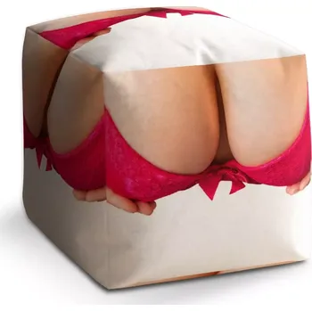 Taburet Sablio Taburet Kostka Ňadra: 40x40x40 cm - Sablio